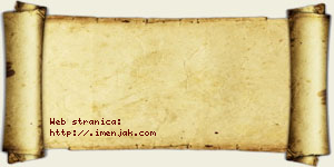 David Bzenić vizit kartica